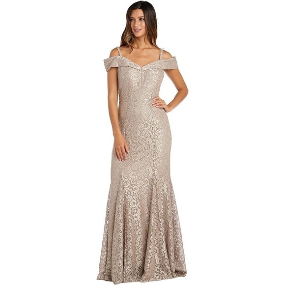 R&M Richards Dresses & Skirts - R&M Richards Womens Lace Maxi Evening Dress Gown Size 8 Mother of the Bride Gala